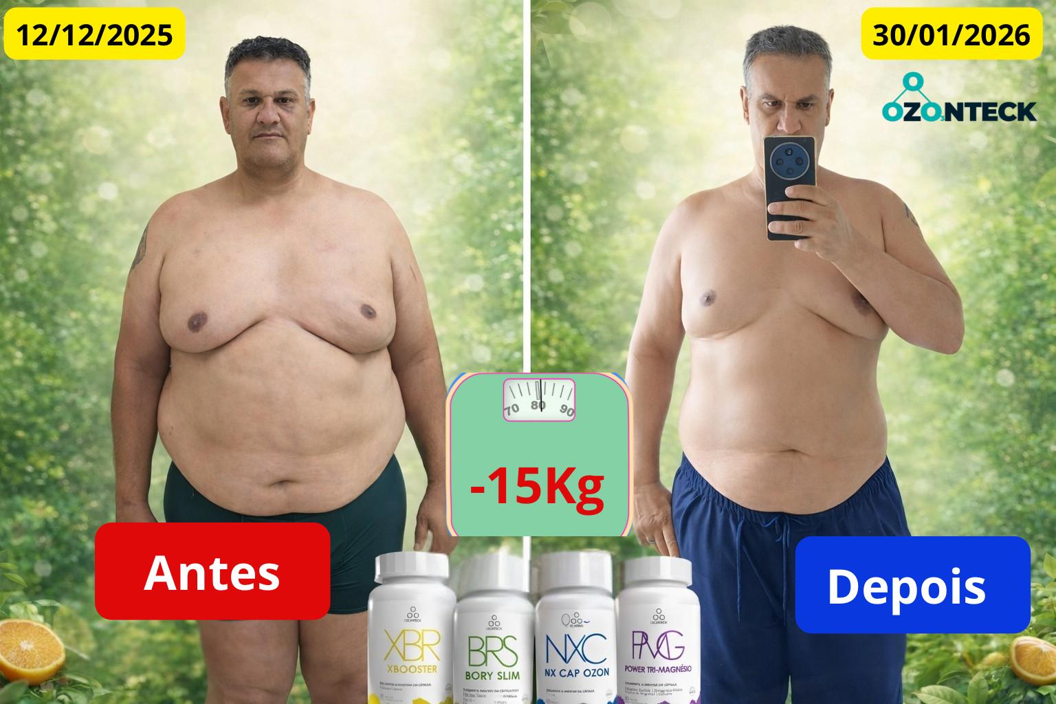 Antes e depois cliente 1